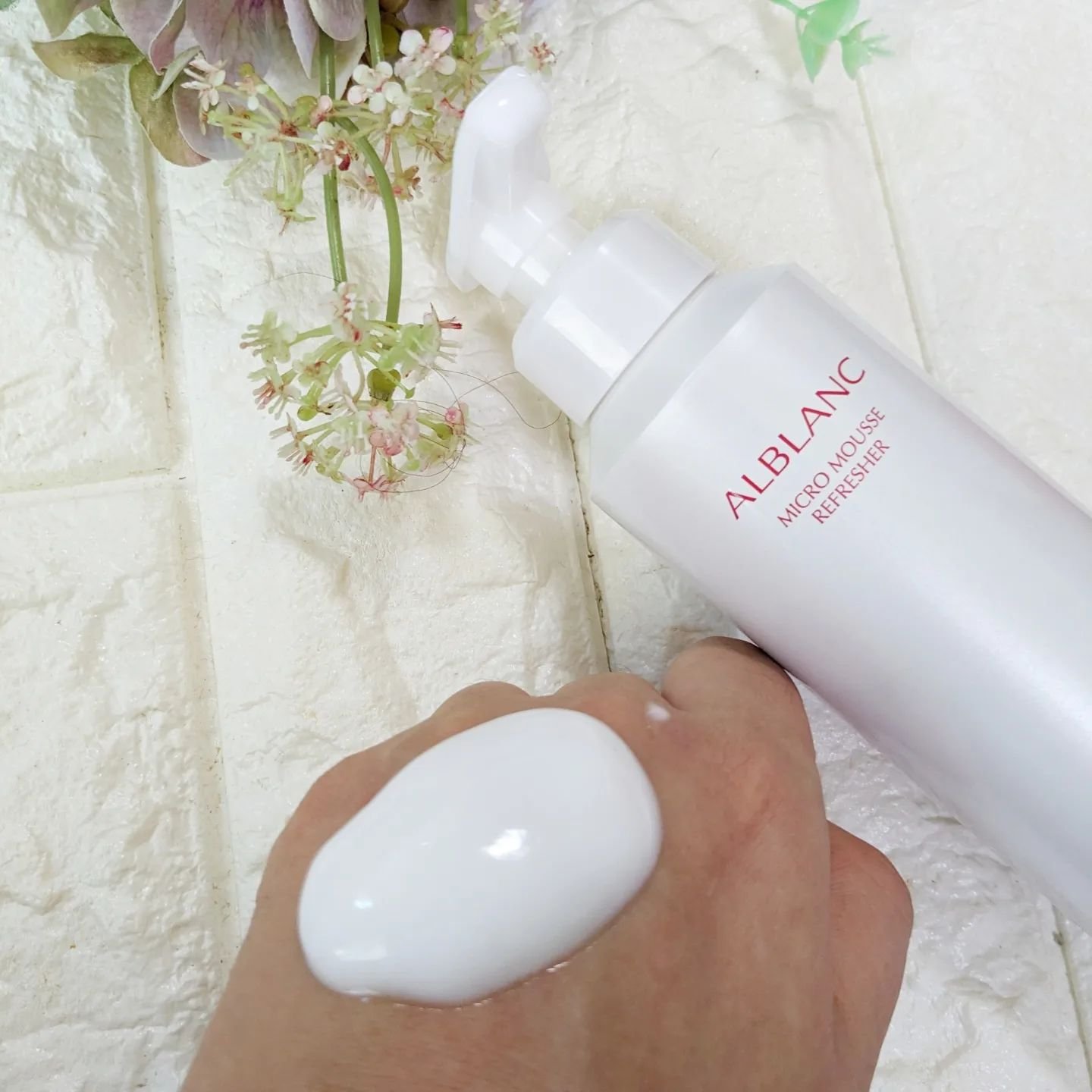 マイクロムース リフレッシャー/ALBLANC/泡洗顔を使ったクチコミ（3枚目）