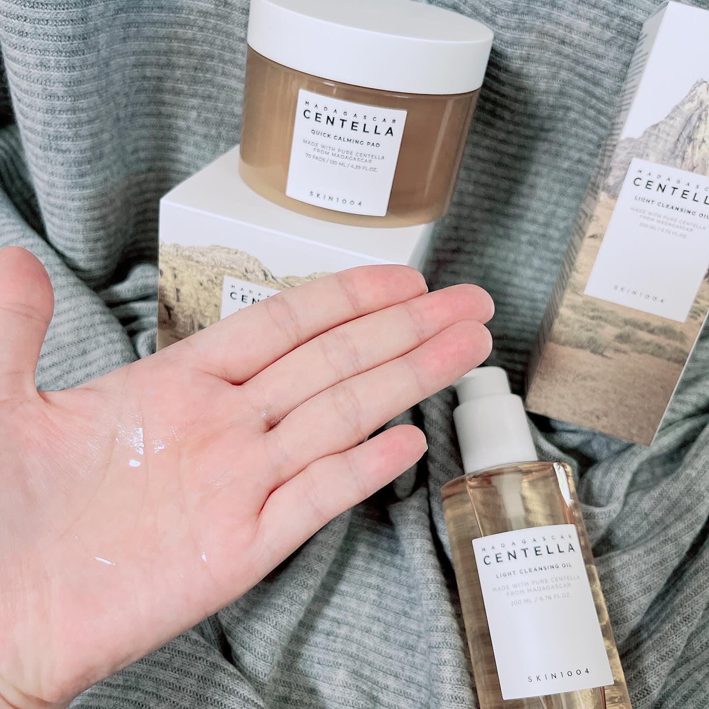 センテラ ライトクレンジングオイル/SKIN1004/オイルクレンジングを使ったクチコミ（3枚目）