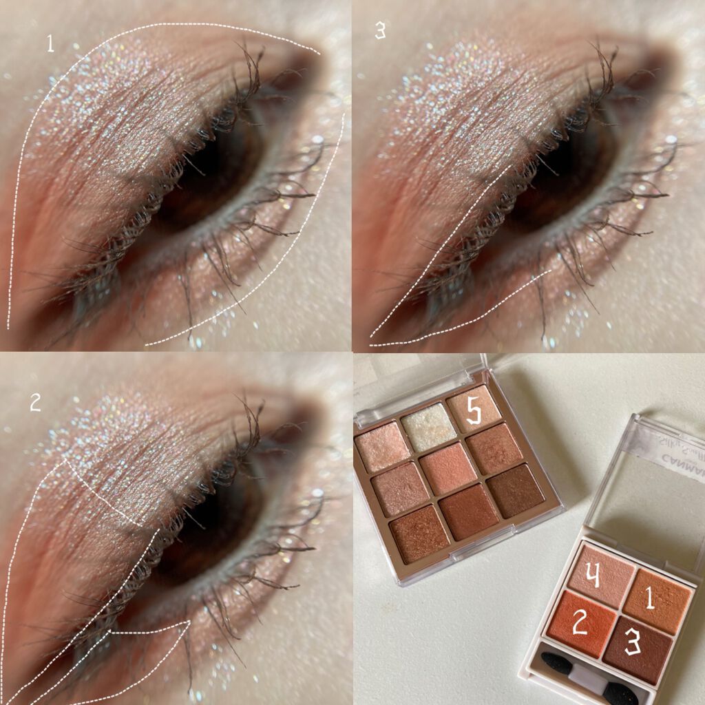 シャドウパレット/dasique/アイシャドウパレットを使ったクチコミ（2枚目）