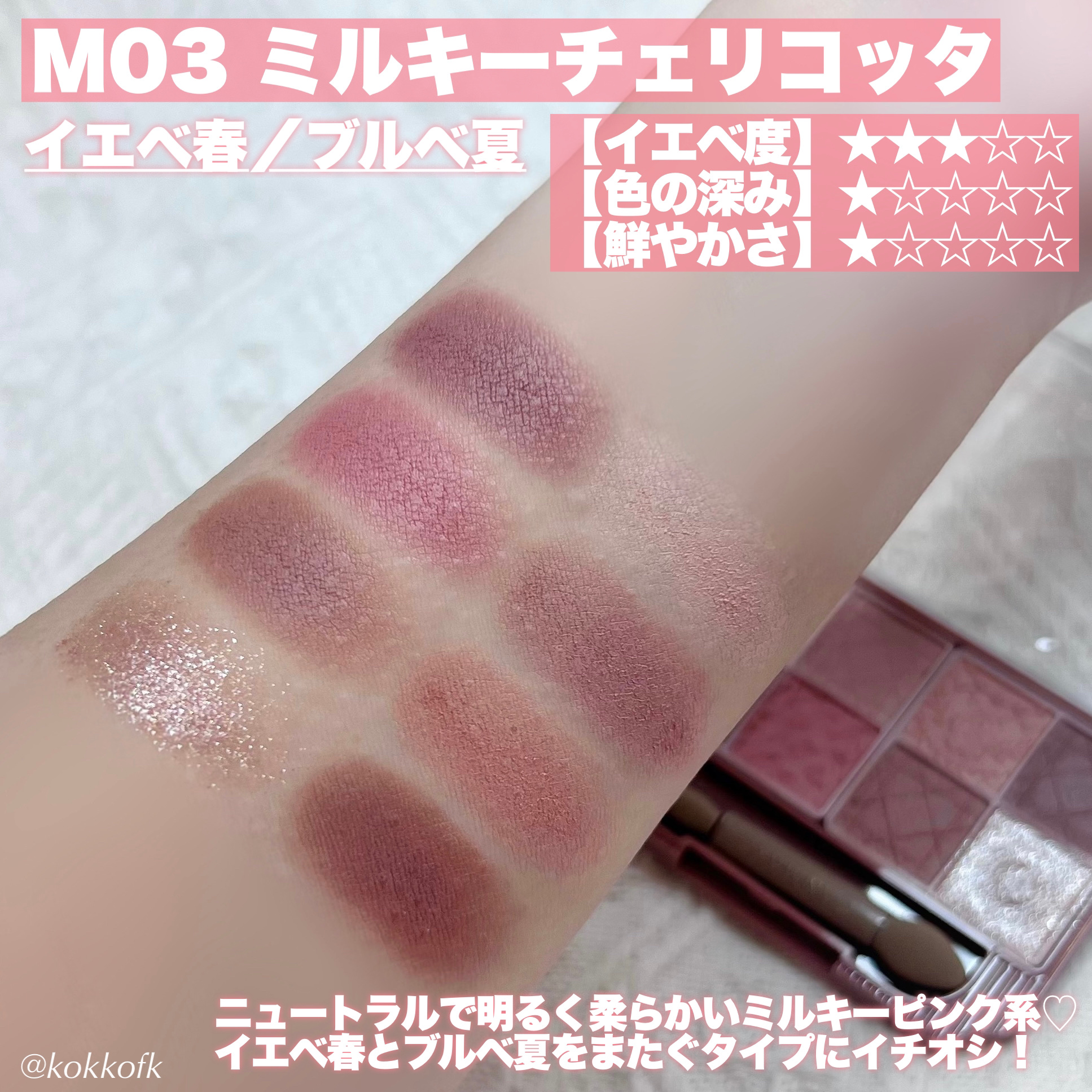 プティパレットアイズ（マットタイプ）/キャンメイク/パウダーアイシャドウを使ったクチコミ（3枚目）