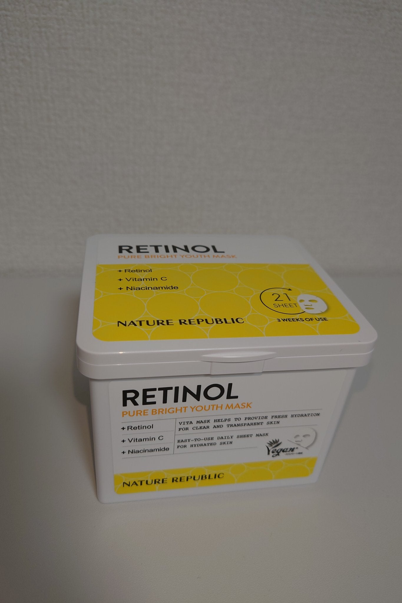 キューブマスク レチノール/ネイチャーリパブリック/シートマスク・パックを使ったクチコミ(1枚目)