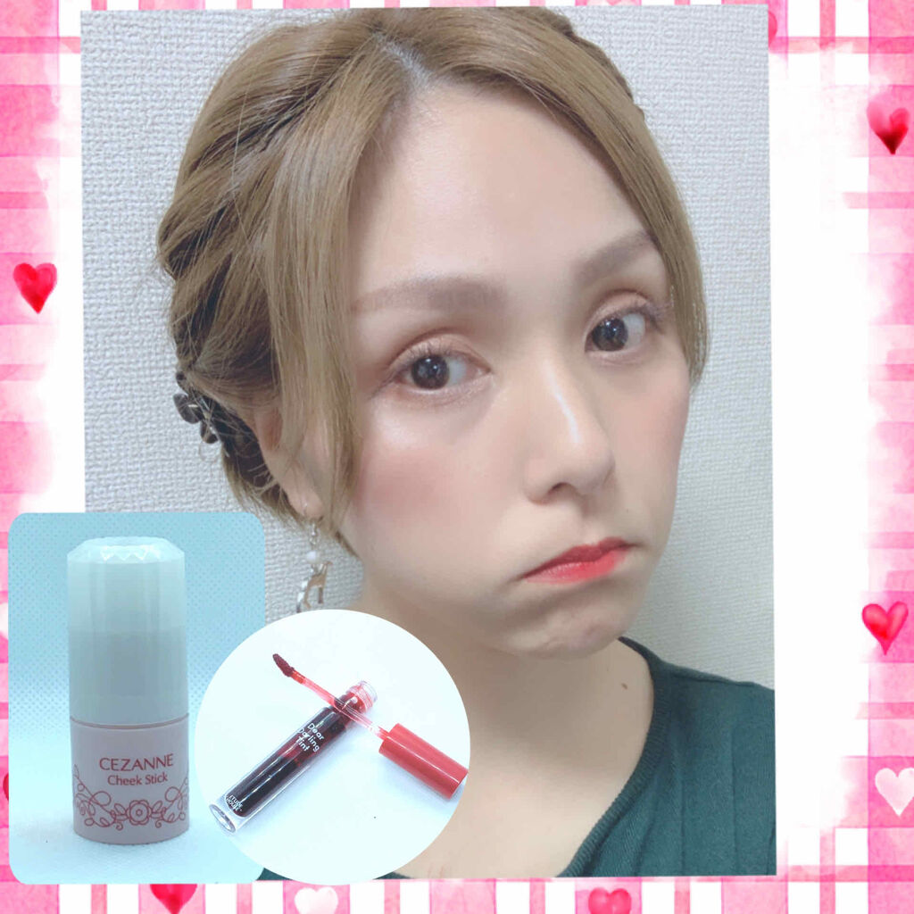 チークスティック/CEZANNE/ジェル・クリームチークを使ったクチコミ（1枚目）