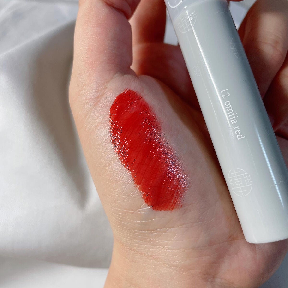 グラスティングウォーターティント 韓服エディション/rom&nd/リップティントを使ったクチコミ(3枚目)