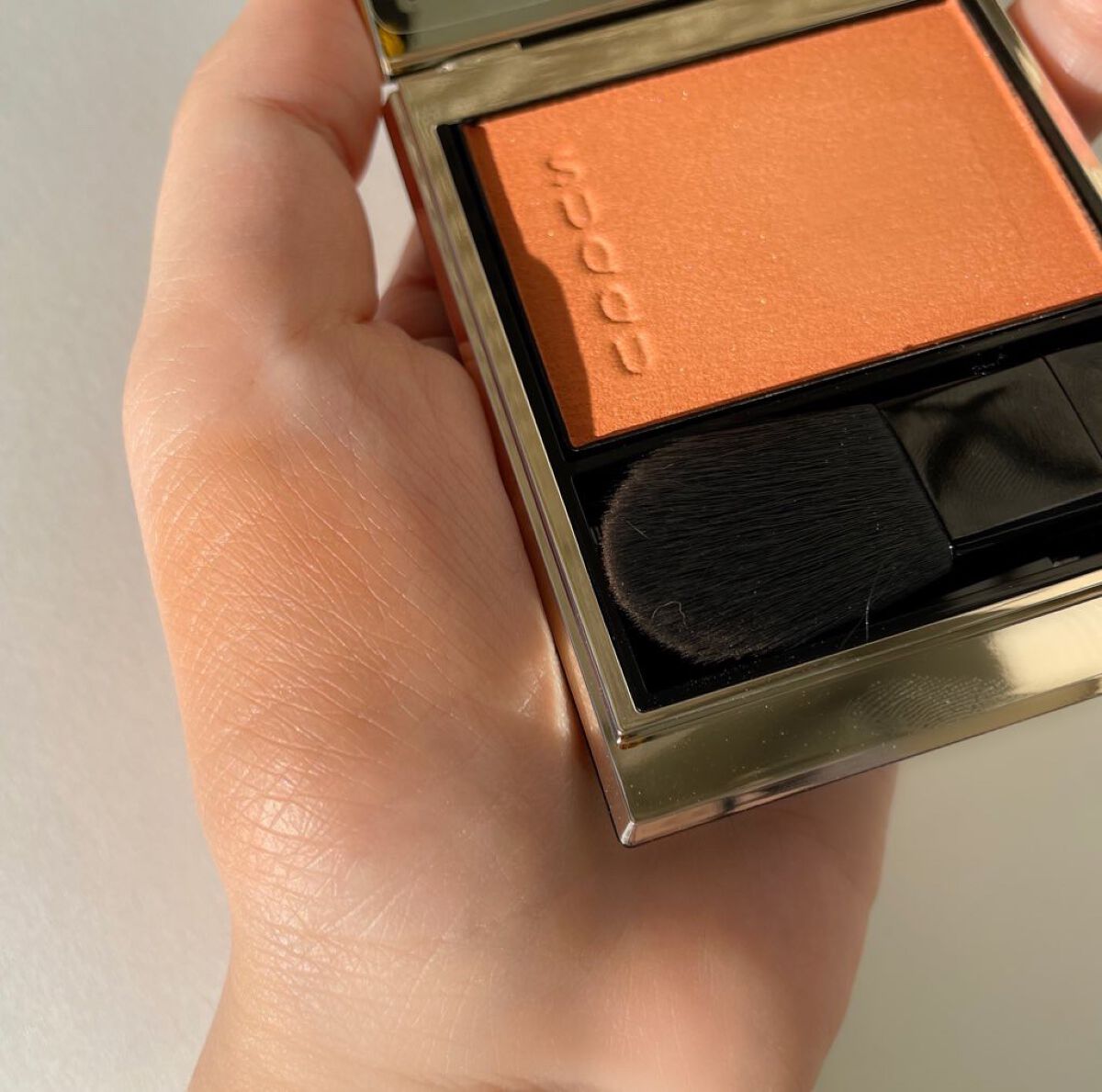 メルティング パウダー ブラッシュ/SUQQU/パウダーチークを使ったクチコミ(1枚目)