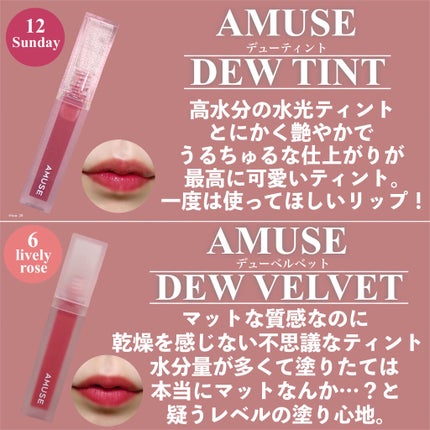 デューティント/AMUSE/リップティントを使ったクチコミ(2枚目)