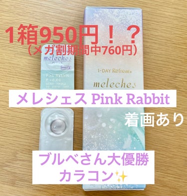 Refrear 1-DAY Refrear melechesのクチコミ「ブルベさんの一軍カラコン！
メレシェス ピンクラビットpink rabbit

どんなときにオ.....」（1枚目）