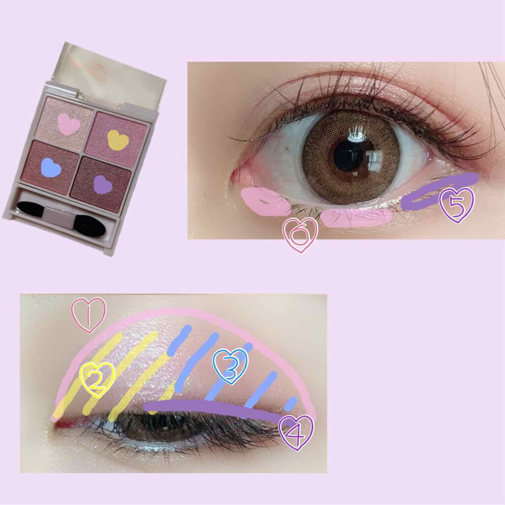 シルキースフレアイズ/キャンメイク/アイシャドウパレットを使ったクチコミ(2枚目)