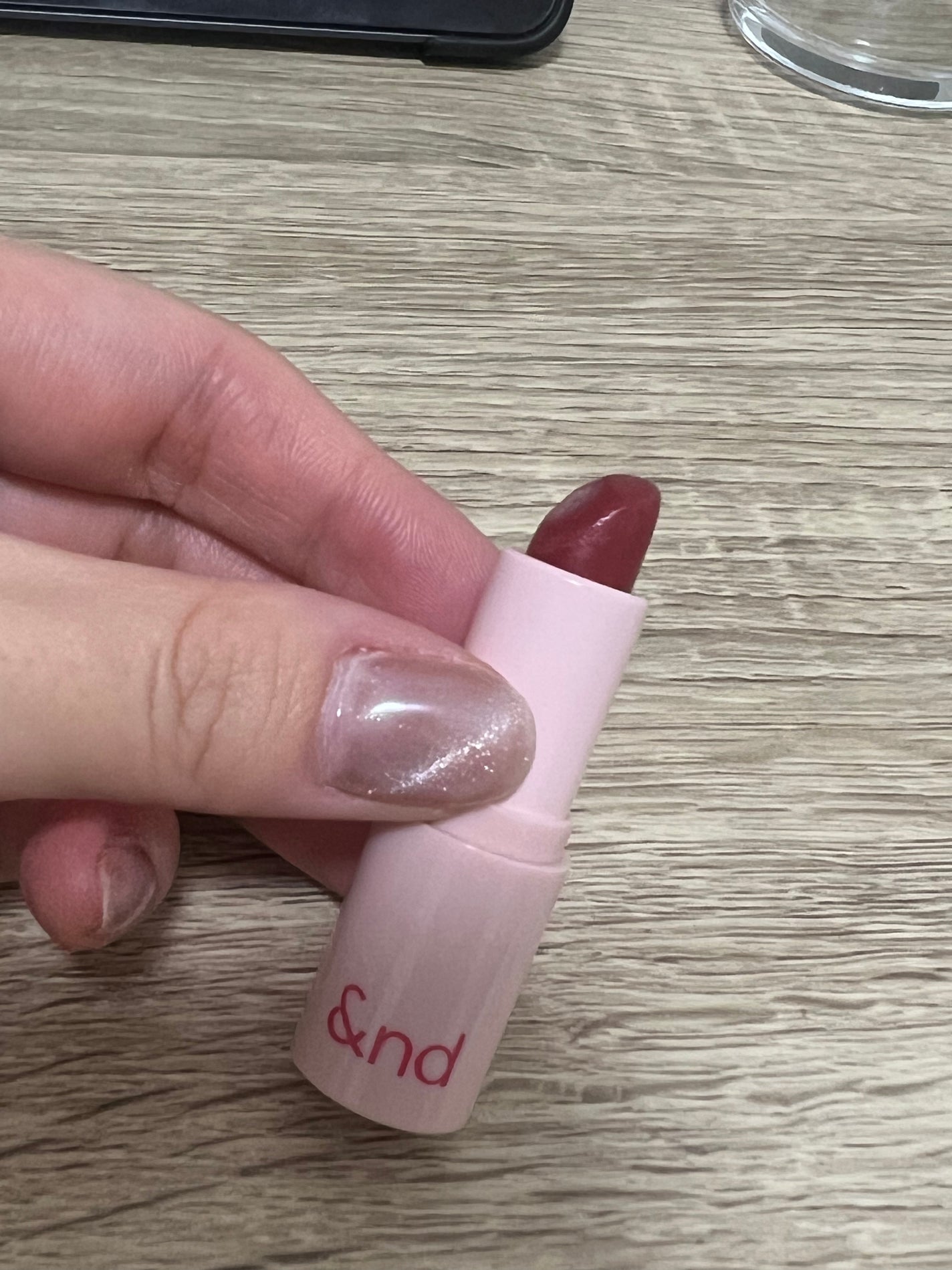 アンドバイロムアンド グラッシーバーム/&nd by rom&nd/口紅を使ったクチコミ(1枚目)