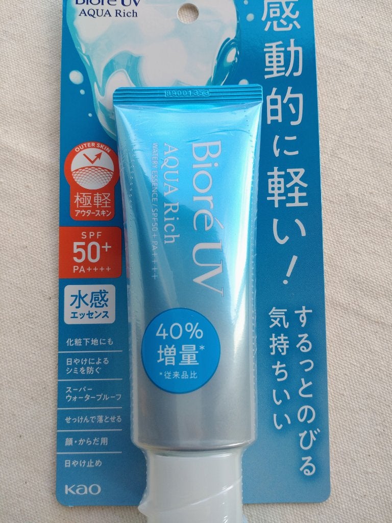 ビオレUV アクアリッチ ウォータリーエッセンス/ビオレ/日焼け止めローションを使ったクチコミ(1枚目)