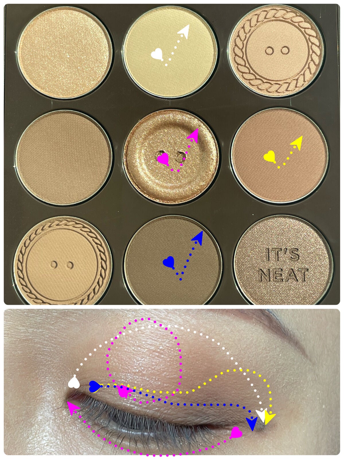 マイフェイブムードアイパレット 9カラー/HOLIKA HOLIKA/アイシャドウパレットを使ったクチコミ(3枚目)