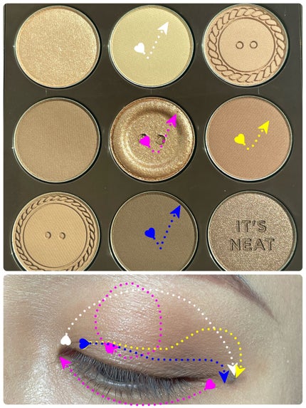 マイフェイブムードアイパレット 9カラー/HOLIKA HOLIKA/アイシャドウパレットを使ったクチコミ(3枚目)