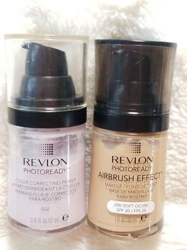 フォトレディ エアブラッシュ エフェクト メイクアップ/REVLON/リキッドファンデーションを使ったクチコミ（1枚目）