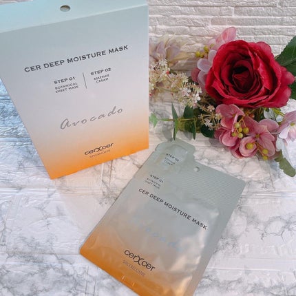 ディープモイスチャー マスク (ケアクリーム付き)/cerXcer/シートマスク・パックを使ったクチコミ(1枚目)