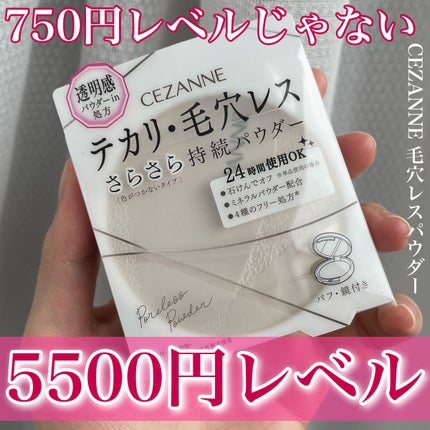 毛穴レスパウダー/CEZANNE/プレストパウダーを使ったクチコミ(1枚目)