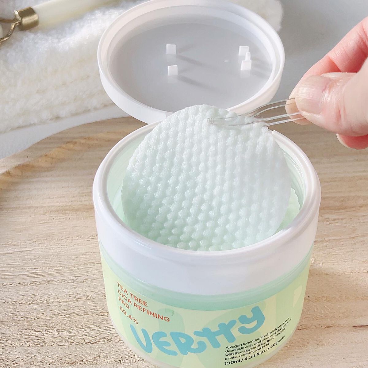 ティーツリー シカ89.4% リファイニングパッド/Vertty/トナーパッドを使ったクチコミ(4枚目)