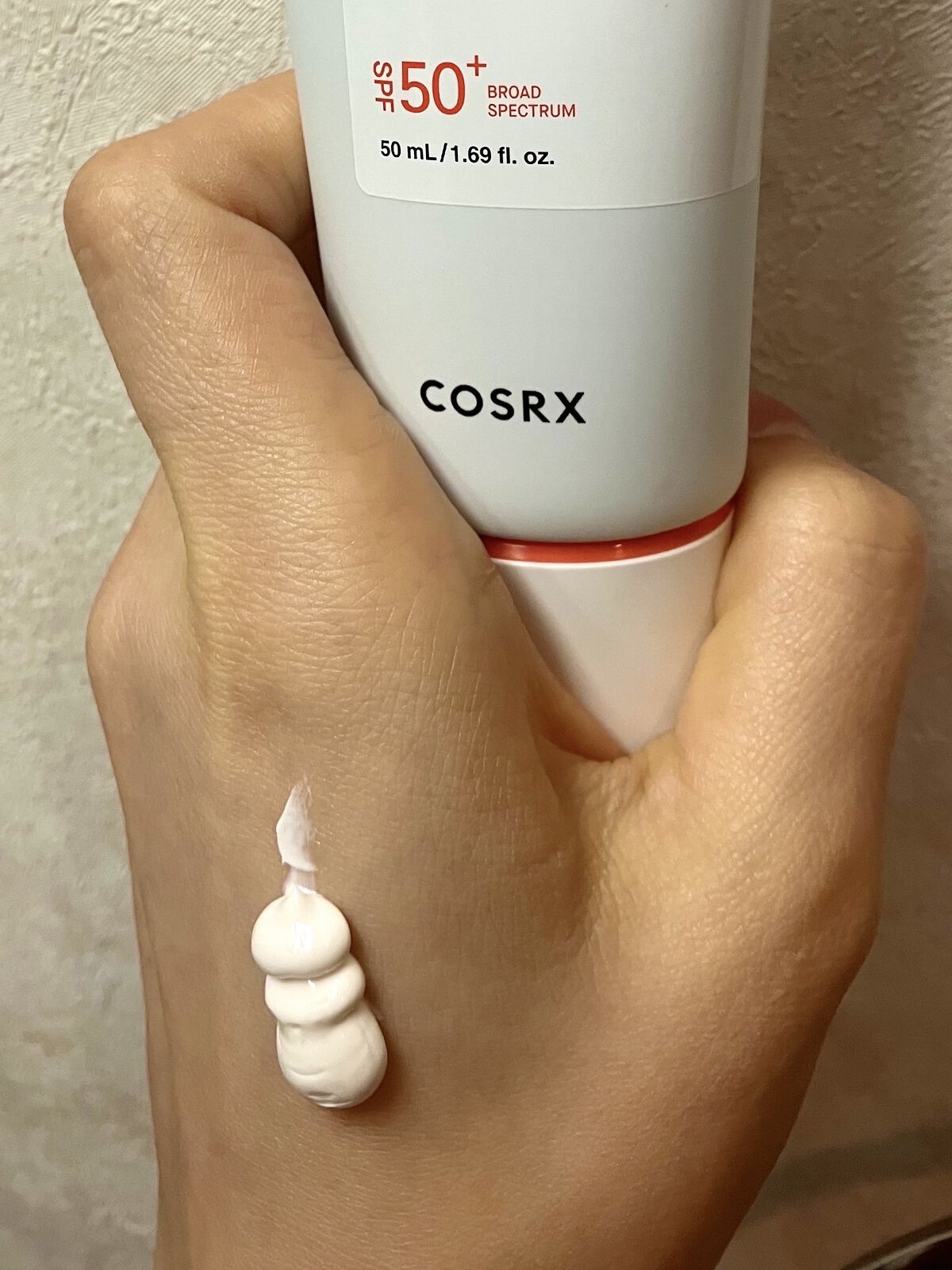 ビタミンEバイタライジングUVクリーム　SFP50＋/COSRX/日焼け止めクリームを使ったクチコミ（1枚目）