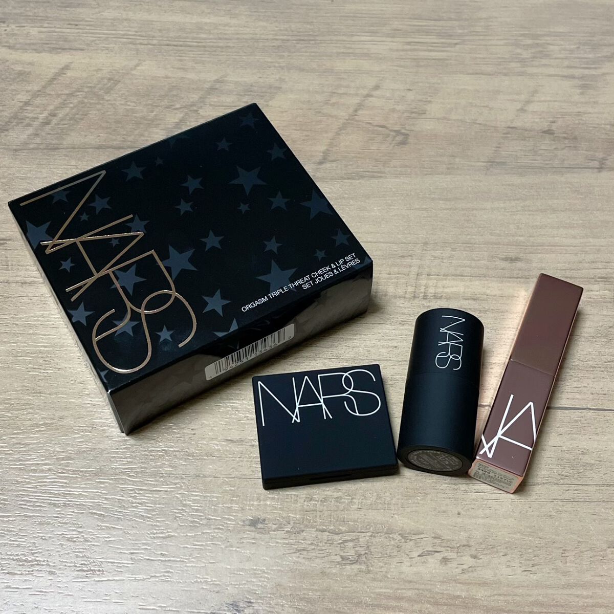 オーガズム トリプルスレット チーク&リップセット /NARS/メイクアップキットを使ったクチコミ(2枚目)