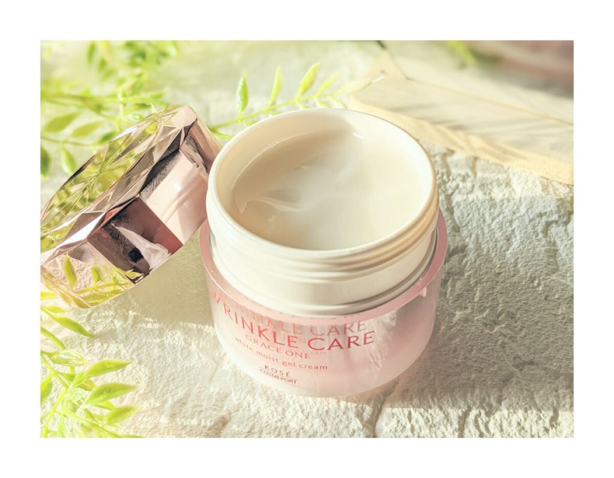 リンクルケア ホワイト モイストジェルクリーム/グレイスワン/オールインワン化粧品を使ったクチコミ(2枚目)