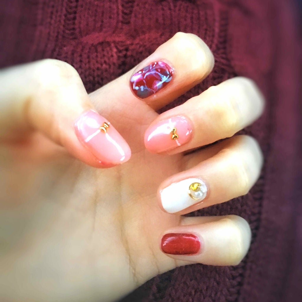 ねるこ❁⃘YouTube始めました on LIPS 「【お正月・成人式ネイル】こちらは私が成人式の時にしていただいた..」(2枚目)