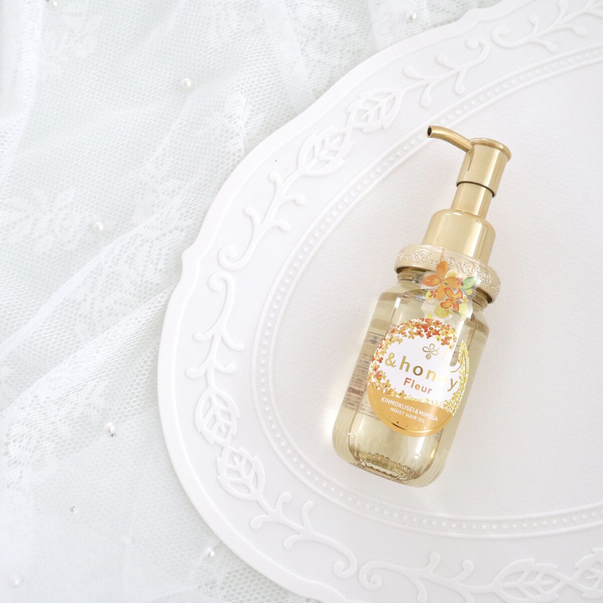 アンドハニー フルール ヘアオイル3.0 オレンジ＆イエロー/&honey/ヘアオイルを使ったクチコミ（1枚目）