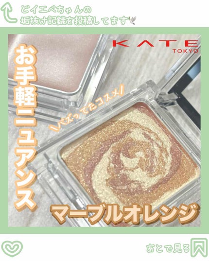 ザ アイカラー(マーブルインク)/KATE/単色アイシャドウを使ったクチコミ(1枚目)