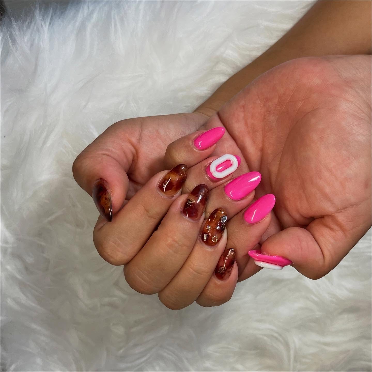 #ネイル,#ニュアンスネイル,#ジェルネイル,#ギャルネイル,#ネイル,#城陽ネイルのネイルデザイン