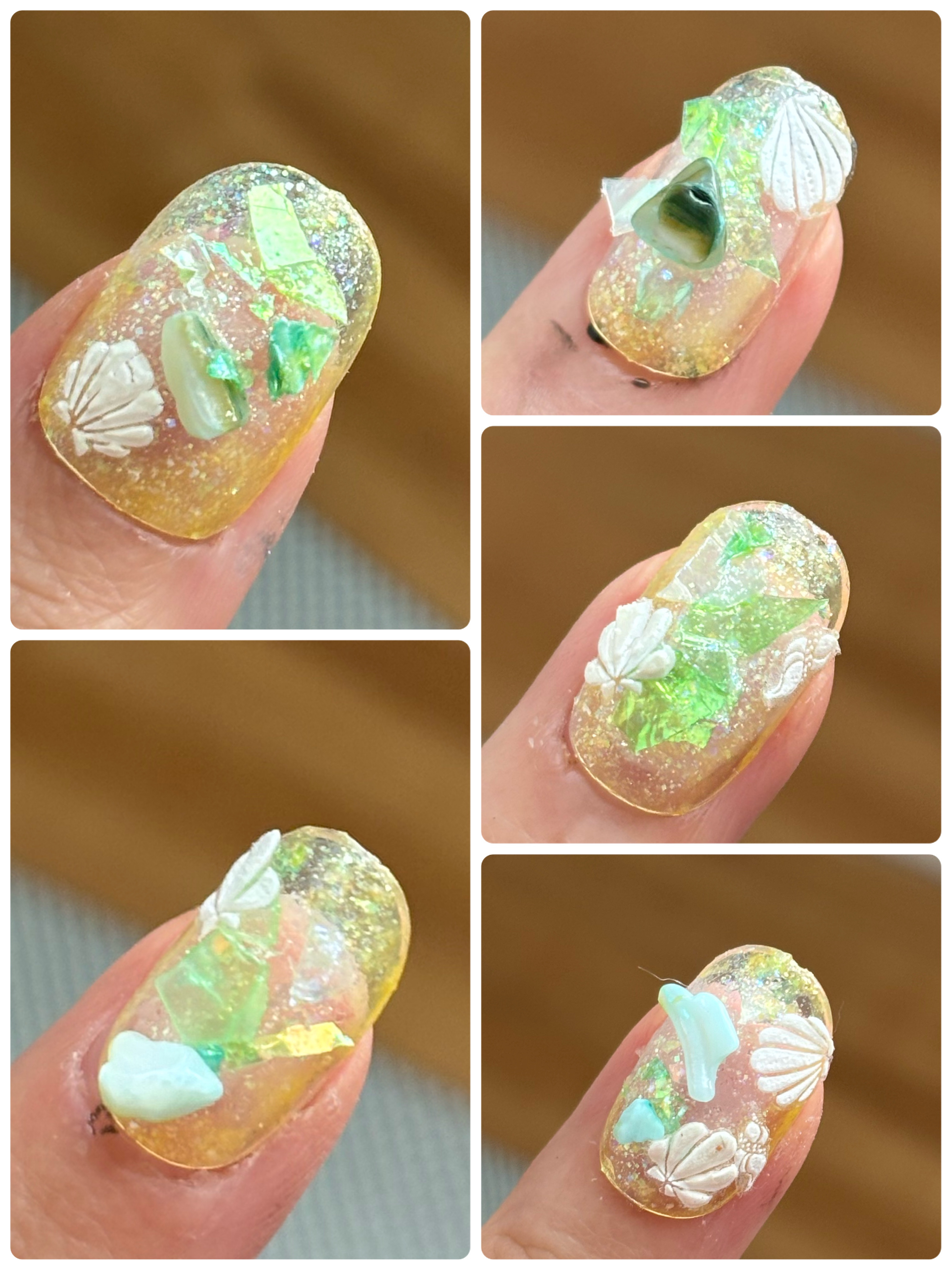 ネイルホリック リミテッドカラー カスタムジェラート YE513 マンゴー/ネイルホリック/マニキュアを使ったクチコミ（3枚目）