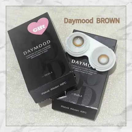 デームードブラウンマンスリー (DAYMOOD BROWN monthly)/OLOLA/1ヶ月(1MONTH)カラコンを使ったクチコミ(1枚目)