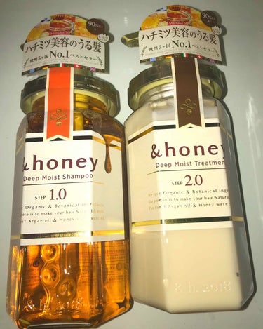 ディープモイスト シャンプー1.0／ヘアトリートメント2.0/&honey/シャンプー・コンディショナーを使ったクチコミ（1枚目）