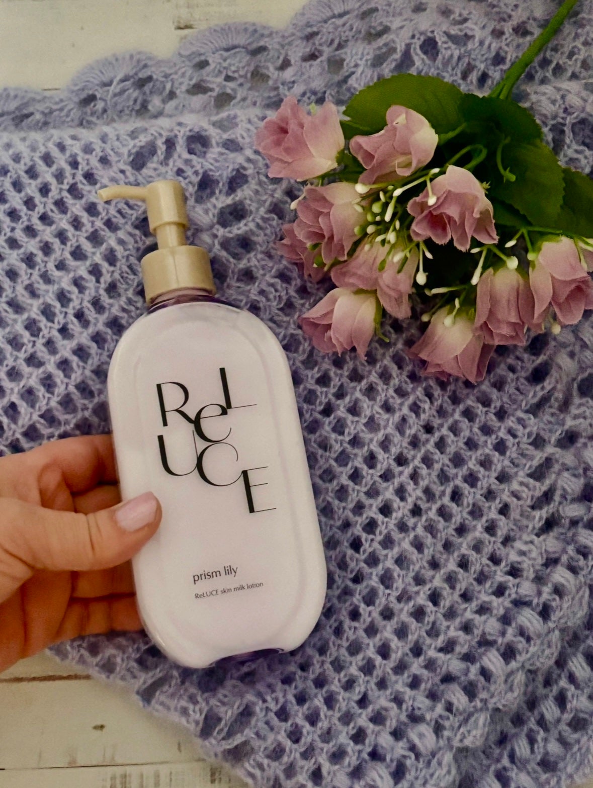 リルーチェスキンミルクローションプリズムリリー/コスメテックスローランド/ボディローションを使ったクチコミ(2枚目)