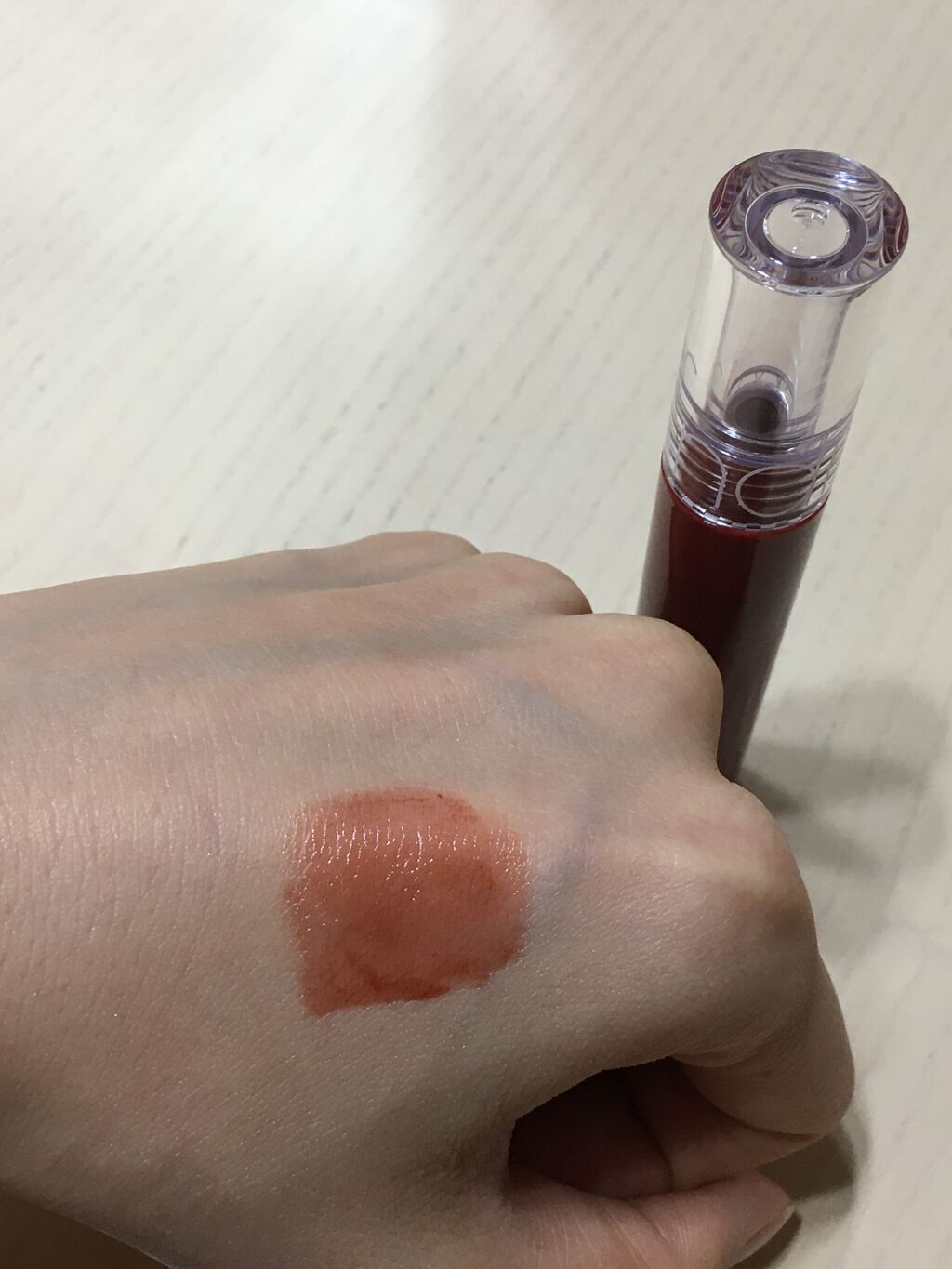 グラスティングウォーターティント/rom&nd/リップティントを使ったクチコミ（2枚目）