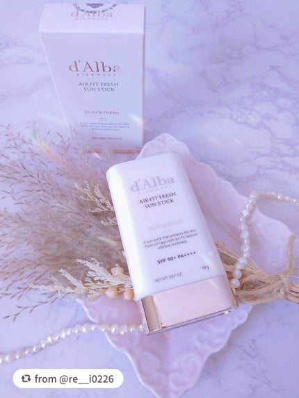 エアーフィットフレッシュサンスティック/ダルバ/日焼け止めスティックを使ったクチコミ(1枚目)