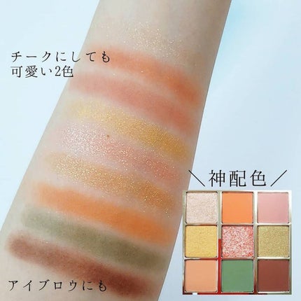 長相思シリーズ 9色アイシャドウパレット/CATKIN/アイシャドウパレットを使ったクチコミ(3枚目)