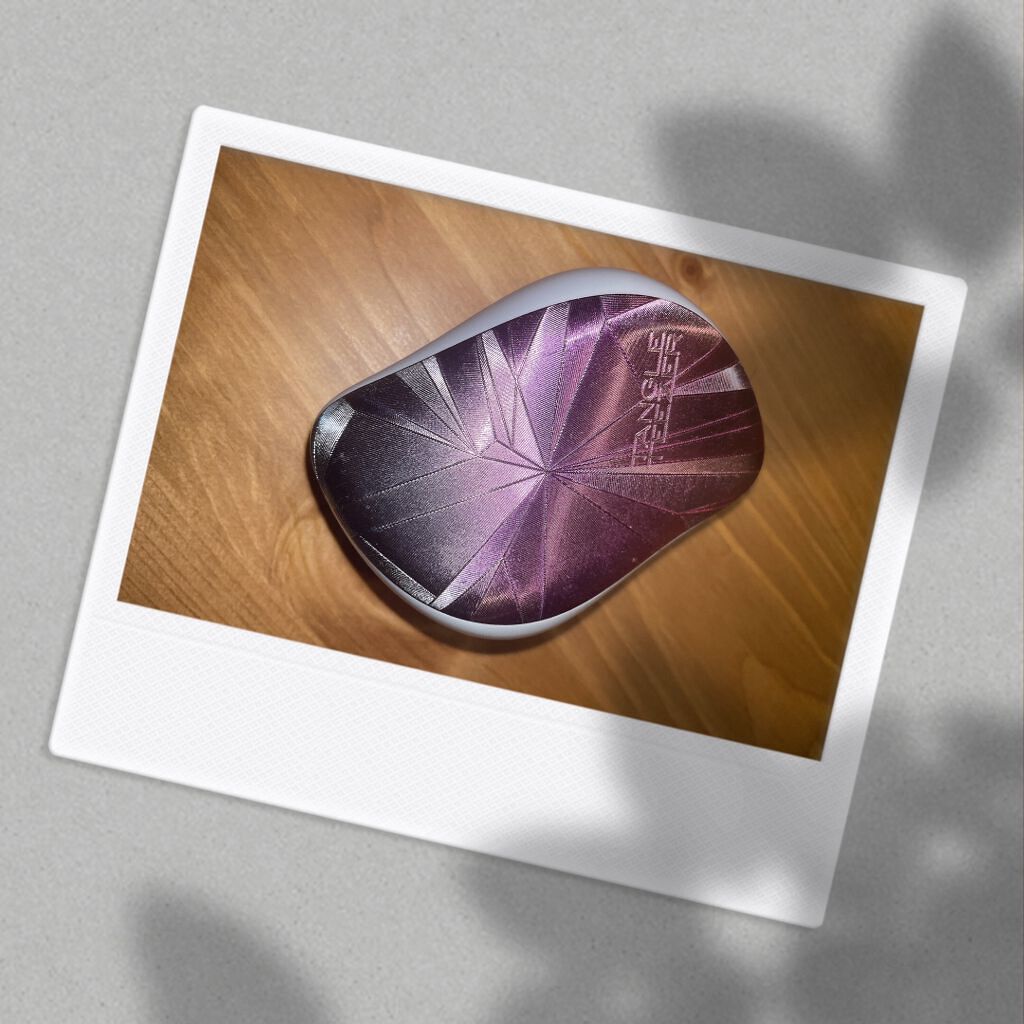 コンパクトスタイラー ピンクグリッター/TANGLE TEEZER/ヘアブラシを使ったクチコミ（1枚目）