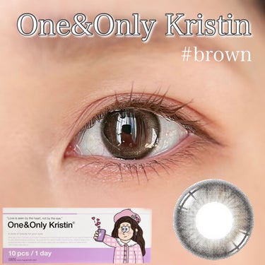 One & Only Kristin/Hapa kristin/カラーコンタクトレンズを使ったクチコミ（1枚目）