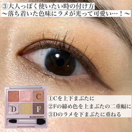 オーラクリエイション/BLEND BERRY/アイシャドウパレットを使ったクチコミ(6枚目)