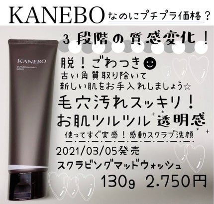 スクラビング マッド ウォッシュ/KANEBO/洗顔フォームを使ったクチコミ(1枚目)