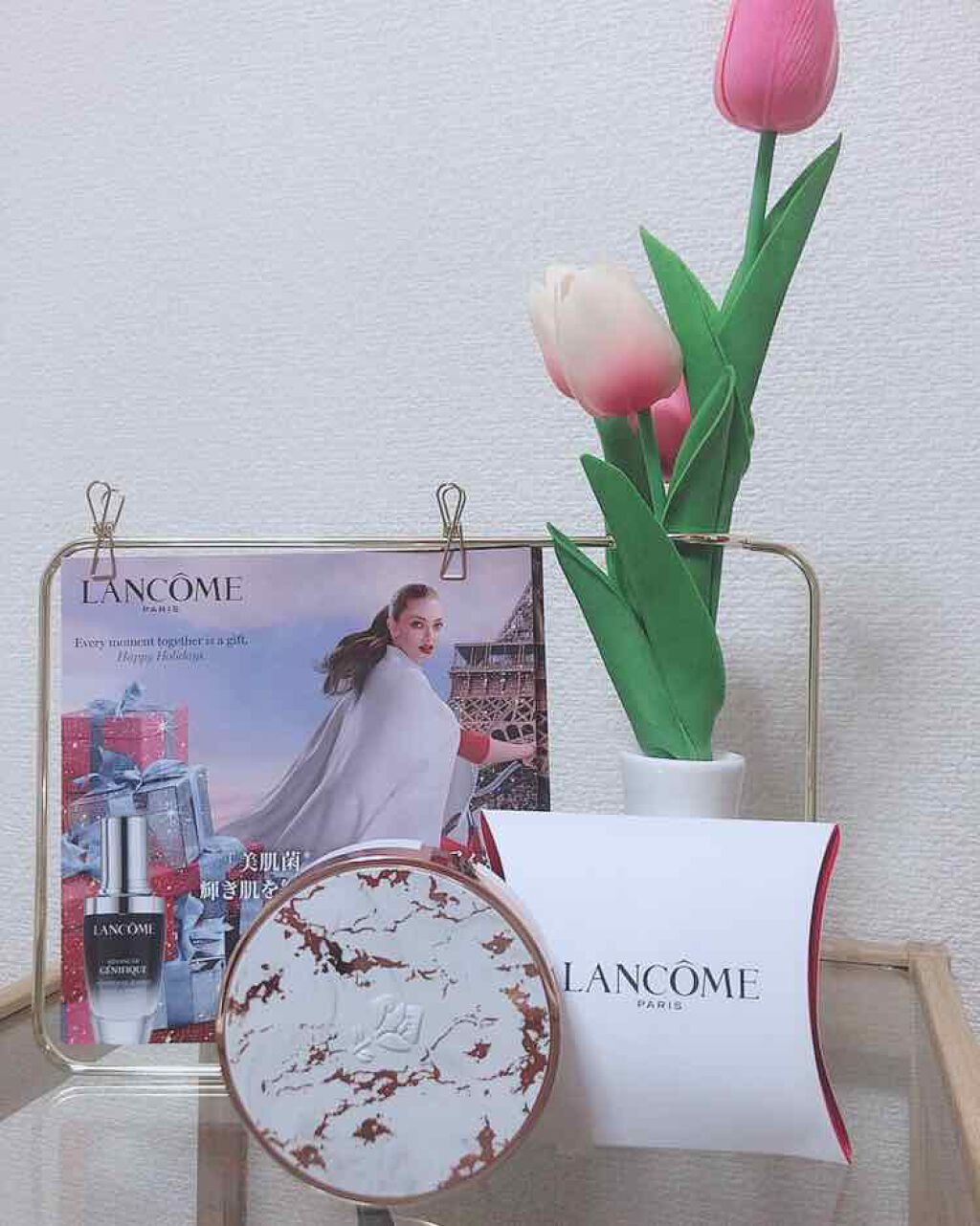 タン クラリフィック マーブル コンパクト/LANCOME/クリーム・エマルジョンファンデーションを使ったクチコミ(1枚目)