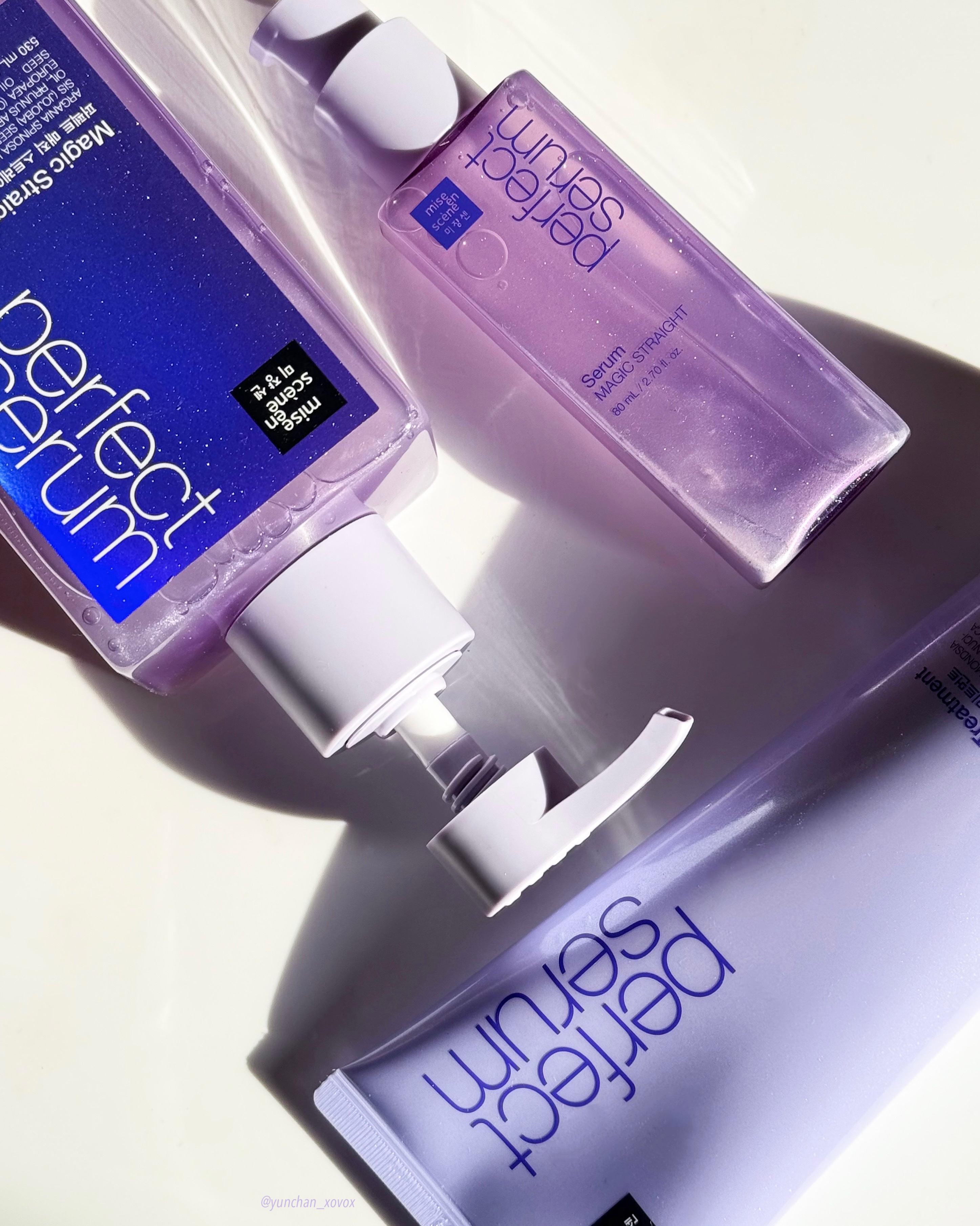 miseenscene パーフェクトマジックストレート シャンプーのクチコミ「
Miseen Scene

パーフェクトマジックストレートセラム ライン

ずっと気になって.....」（2枚目）