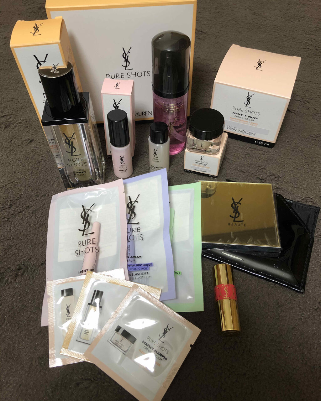 ピュアショット ナイトセラム スターター キット/YVES SAINT LAURENT BEAUTE/スキンケアキットを使ったクチコミ（1枚目）