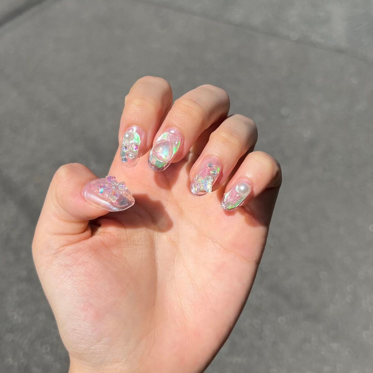 ネイルチップオーバルタイプ/DAISO/ネイルチップ・パーツを使ったクチコミ(3枚目)