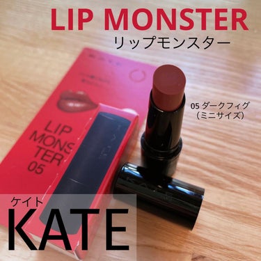 リップモンスター 05 ダークフィグ(ミニ)＜数量限定発売＞/KATE/口紅を使ったクチコミ（1枚目）