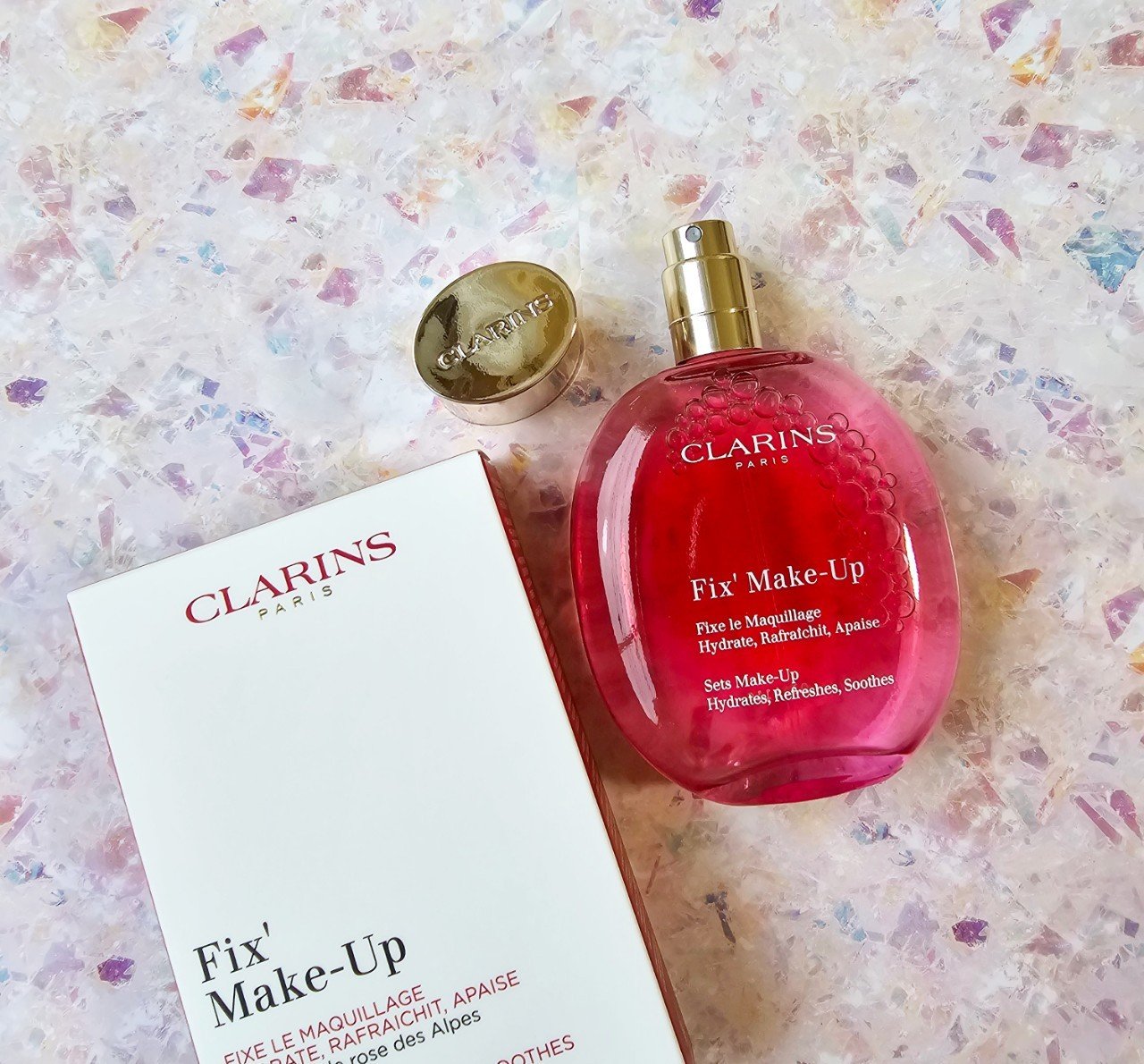 フィックス メイクアップ 50ml/CLARINS/ミスト状化粧水を使ったクチコミ（2枚目）