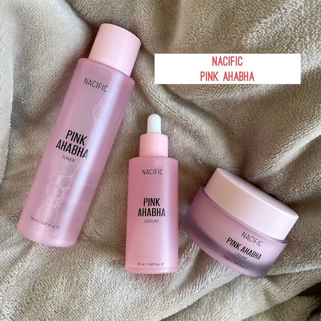 ピンクアバハ4種キット/NACIFIC/スキンケアキットを使ったクチコミ(1枚目)