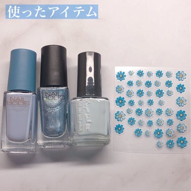 ネイルホリック リミテッドカラー Sping Denim BL965/ネイルホリック/マニキュアを使ったクチコミ（2枚目）