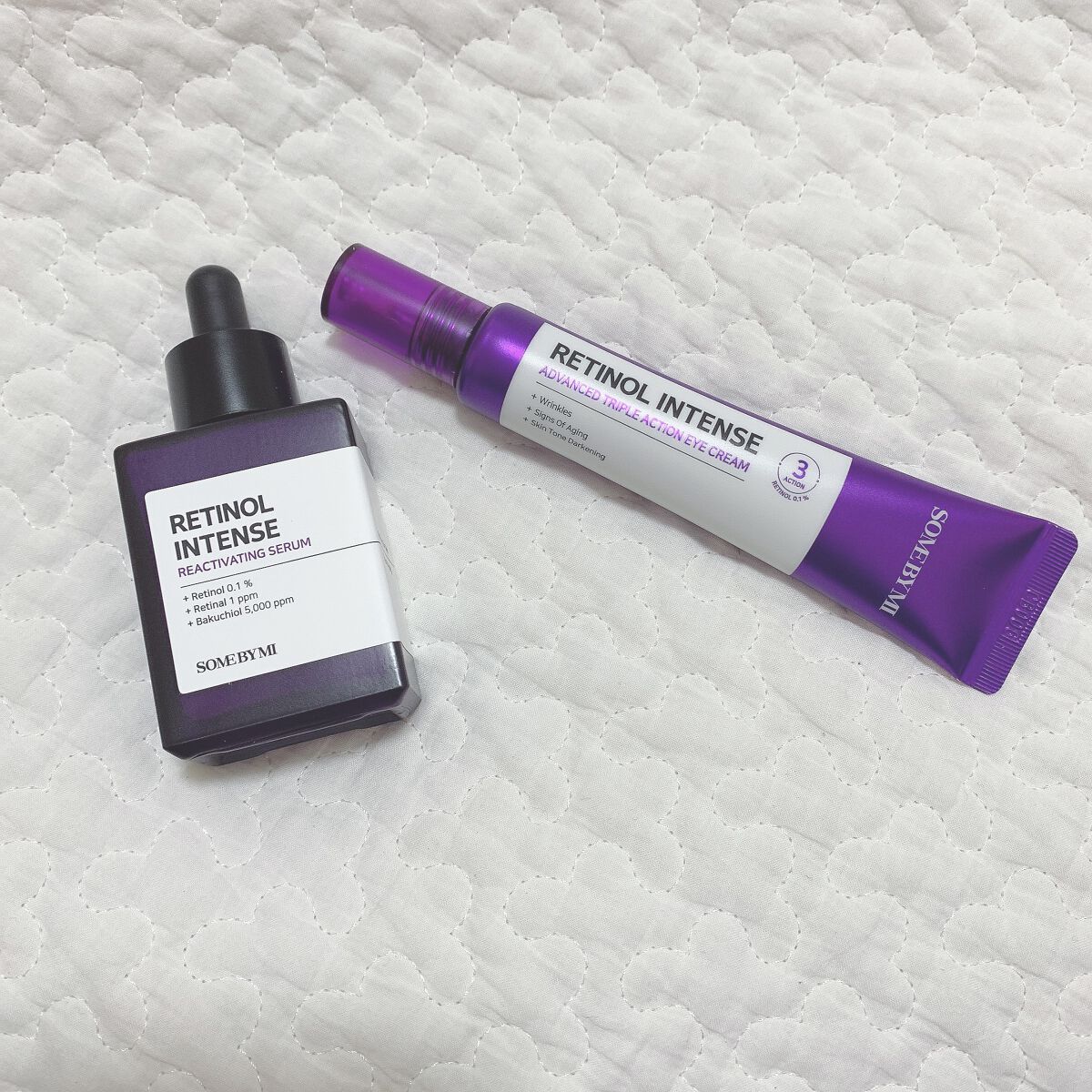 SOME BY MI
レチノールインテンス
リアクティベーションセラム 30ml

◾︎ 乳液のようなとろっとしたテクスチャー
◾︎ 伸びがよくすーっと肌に馴染んでベタつかない
◾︎ スポイトタイプで量が調節しやすい
◾︎ サラッとした使用