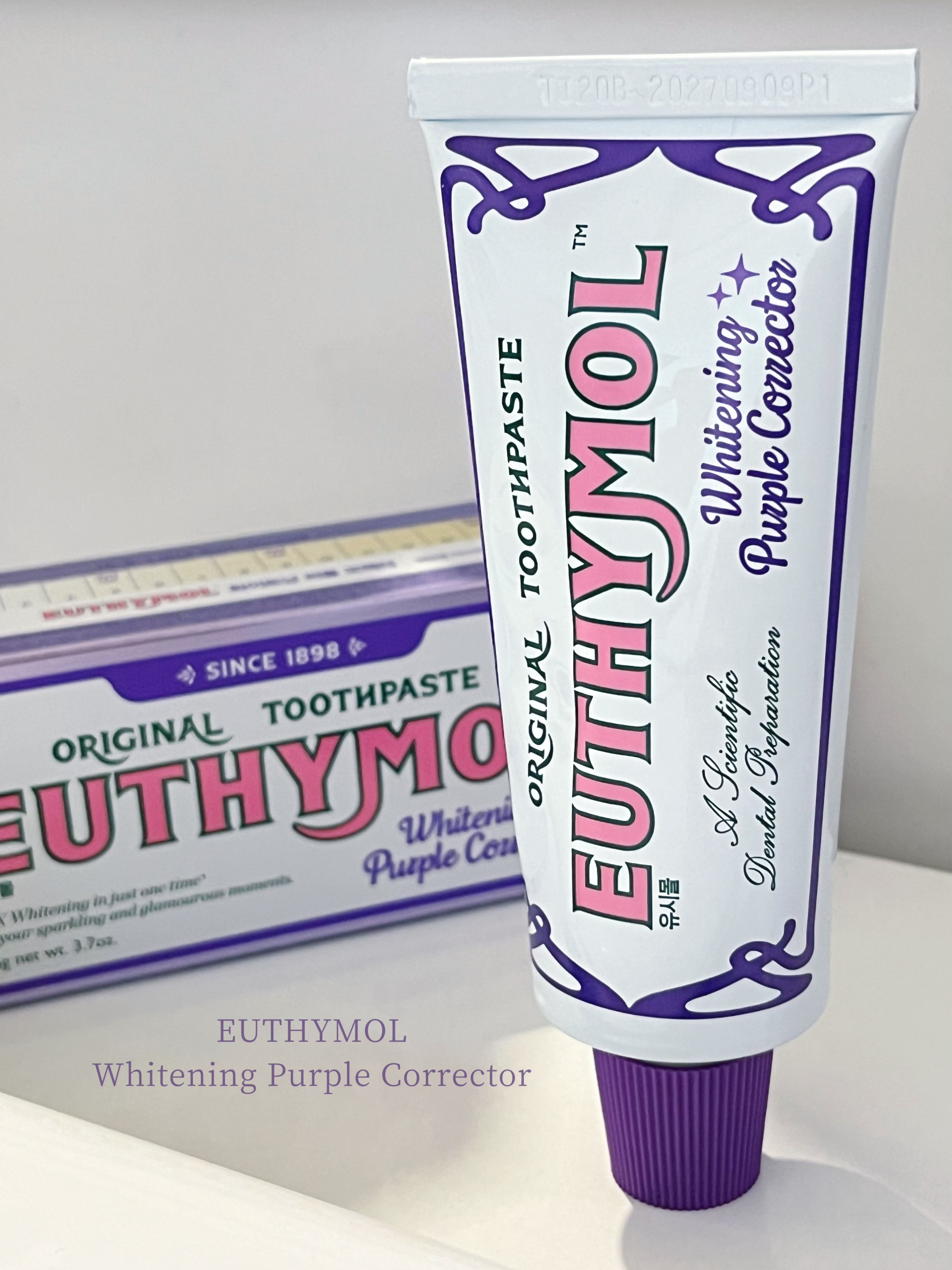 ホワイトパープル歯みがき ピーチフローラルミントの香り/EUTHYMOL/歯磨き粉を使ったクチコミ（1枚目）