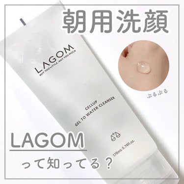 ラゴム ジェルトゥウォーター クレンザー(朝用洗顔)/LAGOM /洗顔フォームを使ったクチコミ（1枚目）