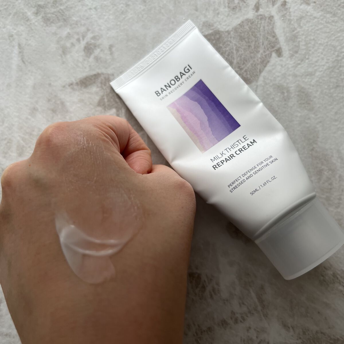 ミルクシスル リペアクリーム/BANOBAGI/フェイスクリームを使ったクチコミ（3枚目）