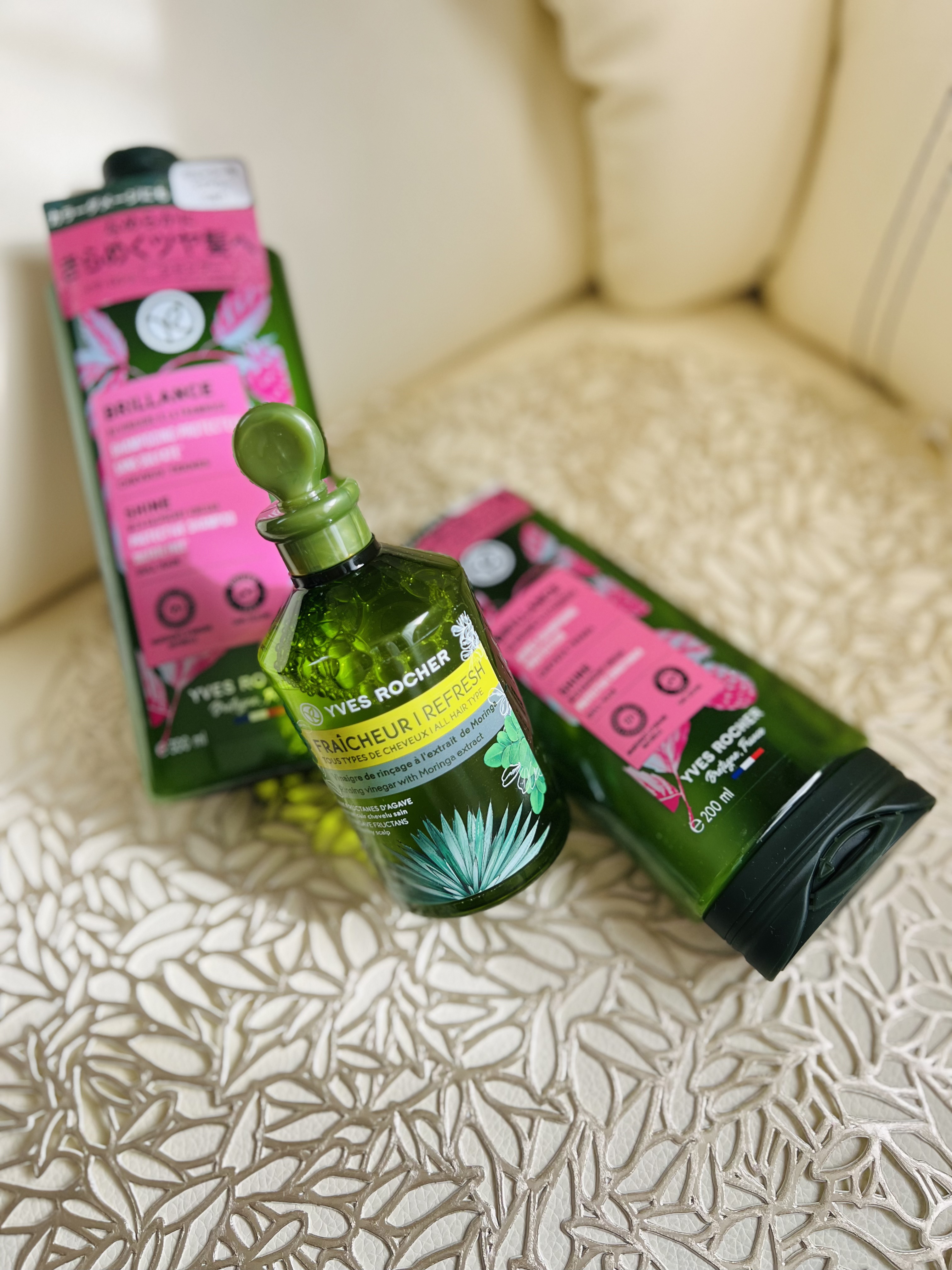 リンシングビネガー ピュアリフレッシュ うるツヤモリンガ /イヴ・ロシェ/洗い流すヘアトリートメントを使ったクチコミ（3枚目）